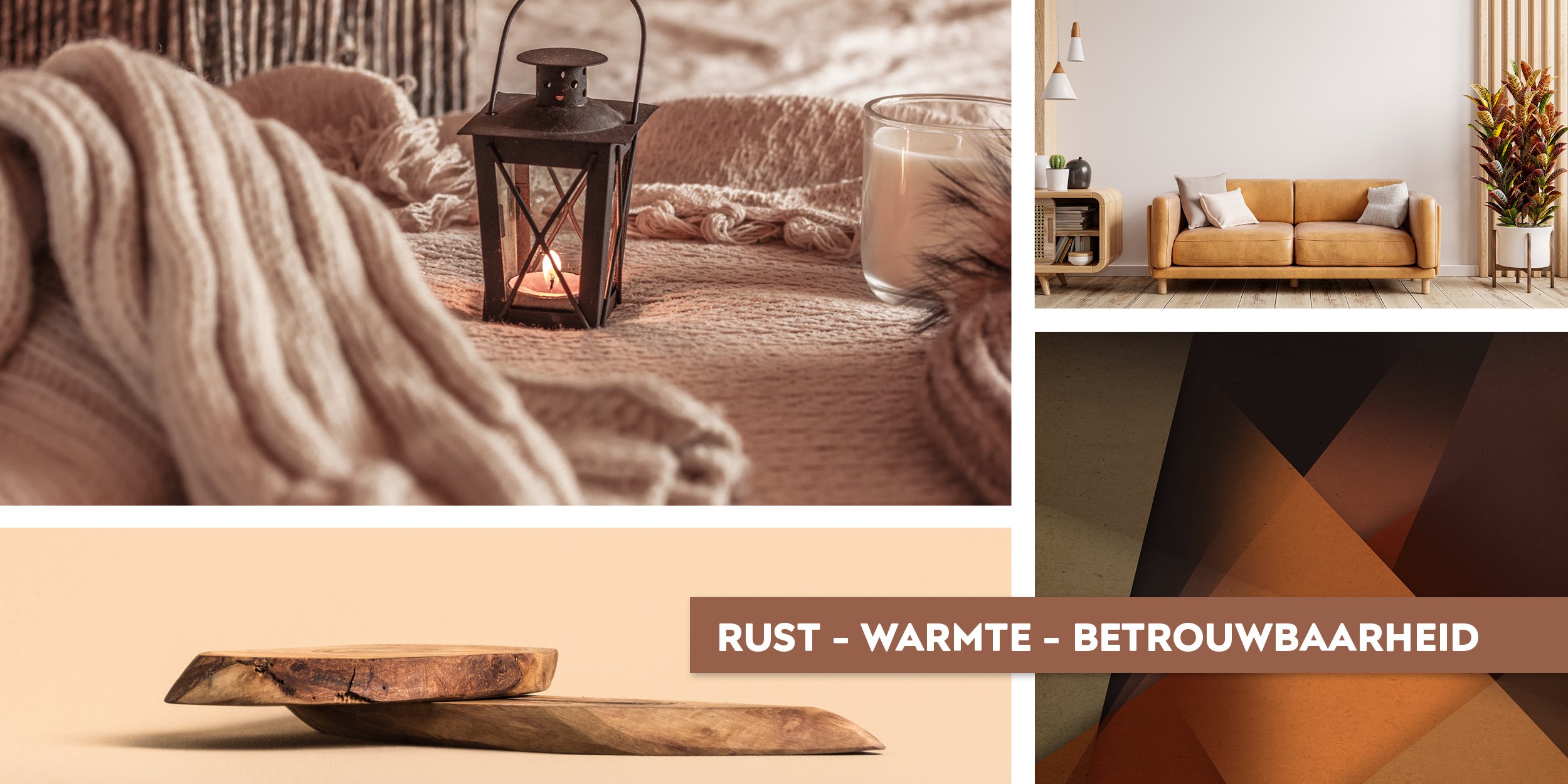 Bruin = Rust - Warmte - Betrouwbaarheid